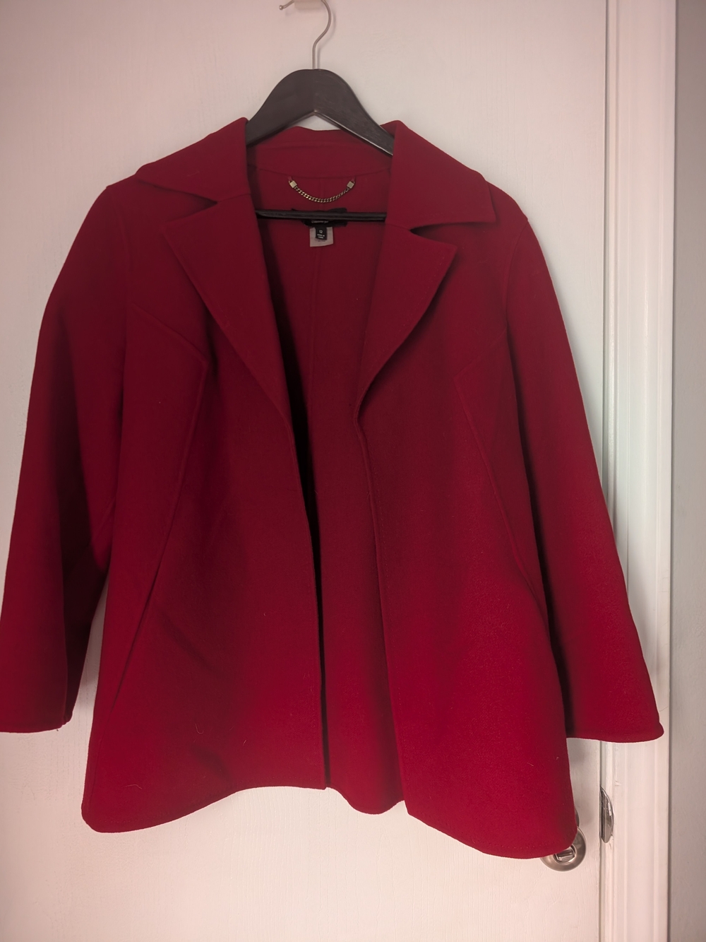 Talbots Red Open-Front Women's Blazer Jacket